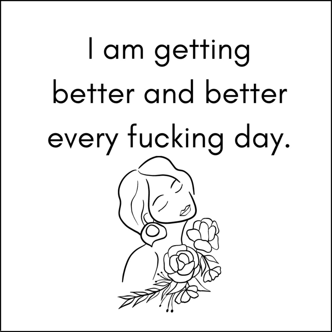 Funny College Affirmation Cards And Coloring Kit