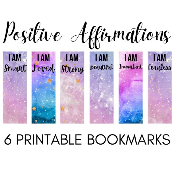 FREE Printable Affirmation Bookmarks! The Coloring Cafe, 43 OFF