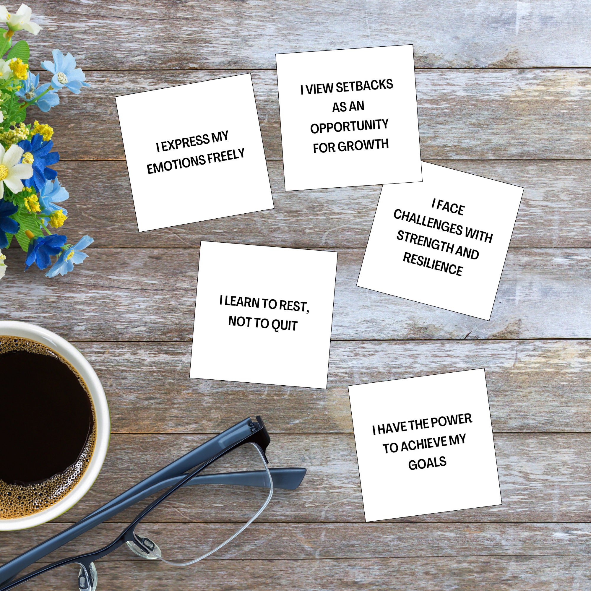 Affirmation Cards for Men, 42 Printable Cards, Daily Positive ...