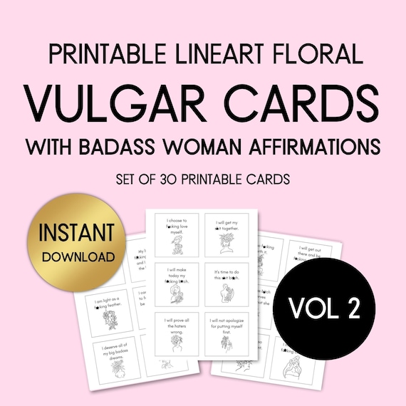 Sweary Affirmationskarten Für Frauen - Wasserdicht, Lustige Motivationskarten, Selbstpflege-Geschenk