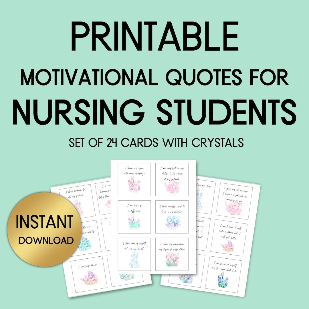 Motivational Quotes for Nursing Students Nursing Student - Etsy