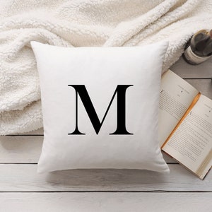 Initial Pillow, Custom Pillow, Personalized Pillow, Alphabet Pillow, Personalized Letter Pillowcase, Housewarming Gift, Wedding Gift,