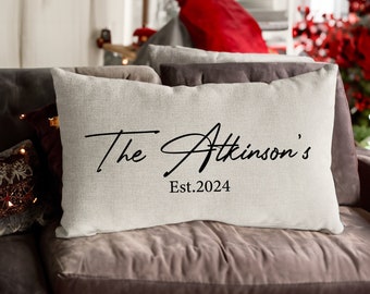 Christmas Gift, Personalized Last Name Pillow, Personalize Pillow, Personalized Gifts, Family Cushion, Family Gift,Custom Pillow,Custom Gift