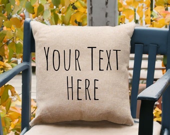 Personalized Pillow, Personalized Text Pillow, Custom Pillow Cover, Custom Logo Pillow, Custom Pillow, Custom Throw Pillow, Lumbar Pillow