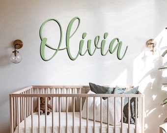 Wooden Name Sign, Baby Name Sign, Name Wall Decor, Custom Name Sign, Personalized Name Sign, Nursery Wood Name Sign, Custom Nursery Decor