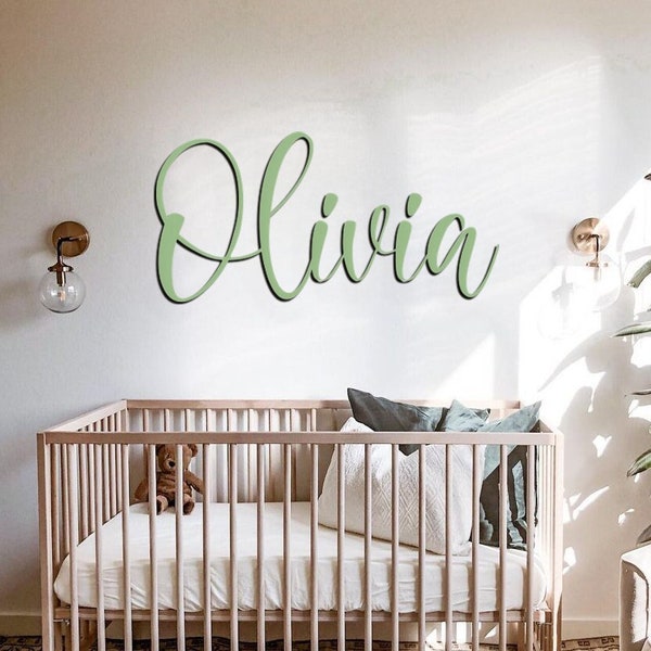 Wooden Name Sign, Baby Name Sign, Name Wall Decor, Custom Name Sign, Personalized Name Sign, Nursery Wood Name Sign, Custom Nursery Decor