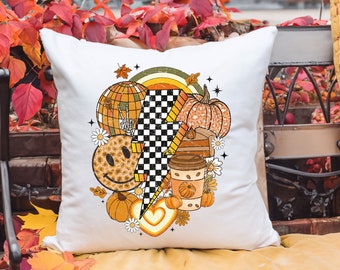 Farmhouse Fall, Fall Porch Pillow, Autumn Cushion, Fall Pillowcase, Fall Pillow Cover, Pumpkin Pillow, Fall Home Decor, Fall Cushion