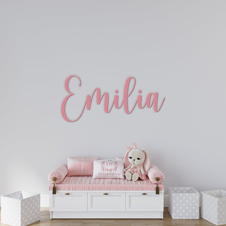 Wooden Name Sign, Custom Name Sign, Nursery Name Sign, Custom Wood Sign, Wooden Letters, Baby Name Sign, Personalized Name Sign, Wood Sign zdjęcie 1