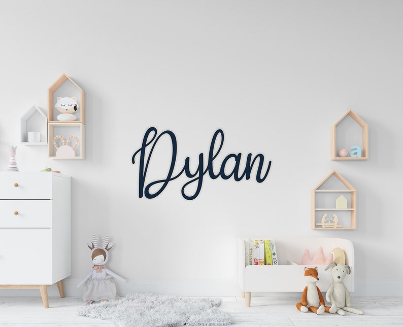 Wooden Name Sign, Custom Name Sign, Nursery Name Sign, Custom Wood Sign, Wooden Letters, Baby Name Sign, Personalized Name Sign, Wood Sign zdjęcie 8