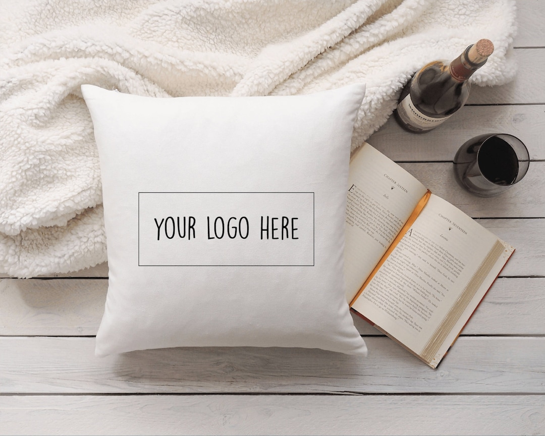 Custom Logo Pillow, Company Pillow, Logo Pillow, Personalize Decor