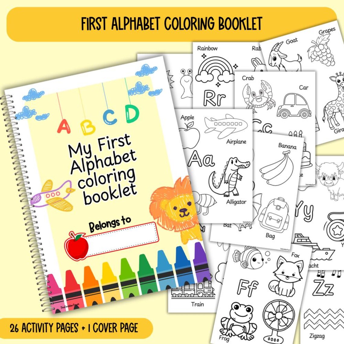 Alphabet Coloring Booklet, Preschool Activities, Preschool Curriculum ...