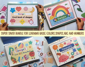 Busy Binder Bundle, Preschool Curriculum, Montessori materials, homeschool learning Binder, preschool busy book bundle, preschool worksheets