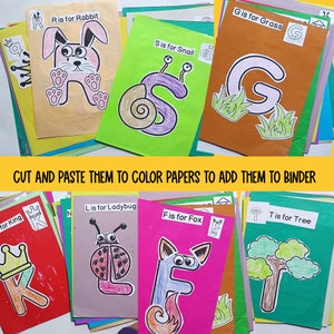 Puede incluir: Un conjunto de tarjetas de alfabeto coloridas con letras e ilustraciones de animales y objetos. Cada tarjeta tiene una letra, la palabra para la letra y una imagen del animal u objeto correspondiente. Las tarjetas est&aacute;n dise&ntilde;adas para ni&ntilde;os que aprenden su ABC.