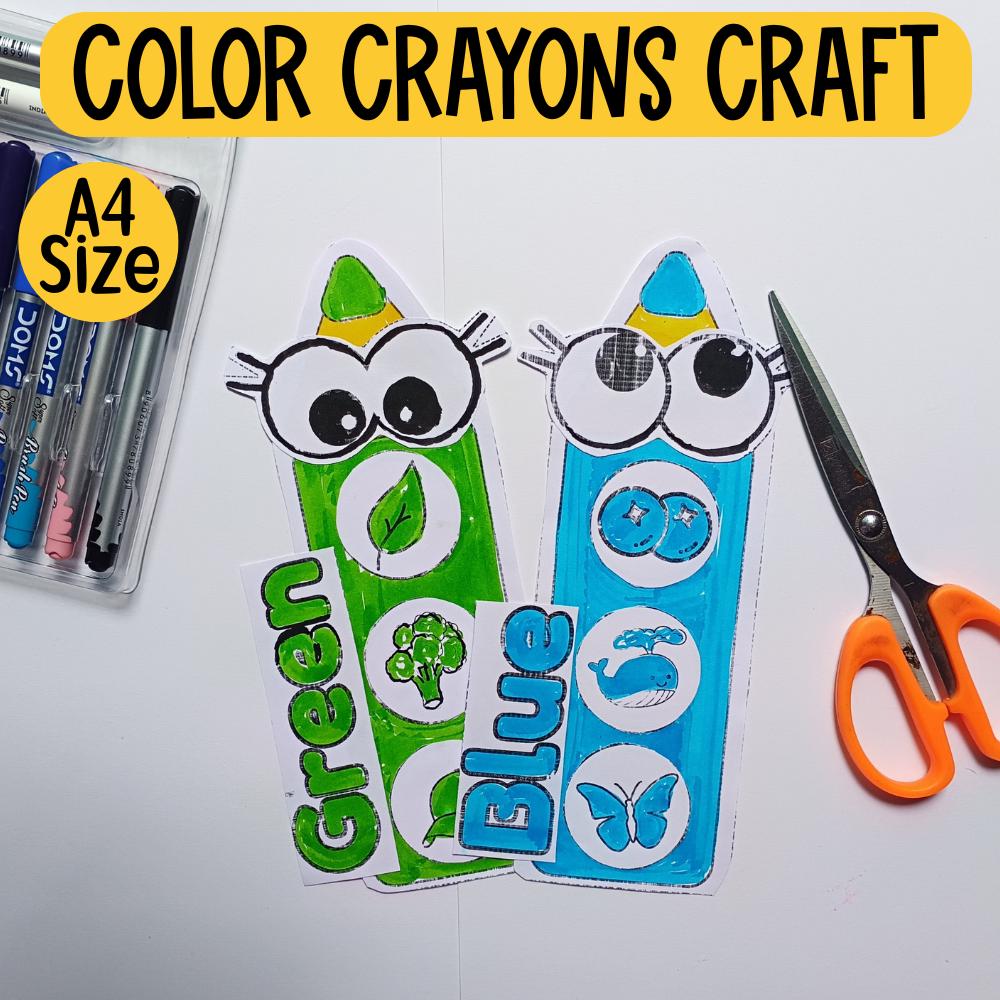 Single Color Craft Preschool Color Craft Activity,toddler Quiet Book, Toddler Learning ...