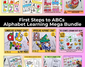 Alfabetsinlärningspaket: Bokstäverspårning och igenkänning för förskola (PDF-nedladdning)