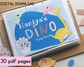 pre k 5 worksheets Preschool Curriculum, Dino Busy Book For Toddlers, 2 year old busy Binder, Learning Folder, Preschool worksheets, Homeschooling