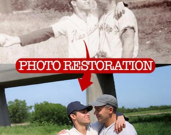 Photo Restoration Service: Repair Damaged Family Pictures, Merge Images (Digital Delivery)