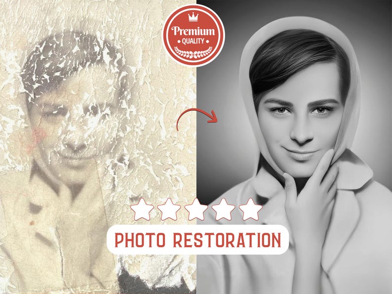 Best Photo Restoration Service! Colorize Image, Improve Quality, Restore Old Picture, Vintage Photo Editing, Fix Blur, Repair Damaged Photo

Faded and cracked photograph from decades ago restored using image restoration, photo retouching, and Photoshop editing. This restoration service helps fix old photo problems while offering professional photo repair damage correction, helping clients preserve emotional and visual memories.