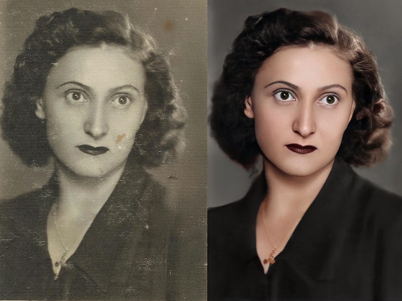 Old Photo Restoration Service! Colorize Image, Improve Quality, Restore Old Picture, Vintage Photo Editing, Blur Remove, Fix Photos

Old family photo repaired and restored with advanced picture restoration tools and Photoshop expert editing. We improve photo repair by removing scratches, restoring lost contrast, and enlarging small photo prints for future-safe memory preservation of valuable family heritage.
