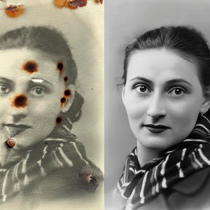 Old Photo Restoration Service! Colorize Image, Improve Quality, Restore Old Picture, Vintage Photo Editing, Blur Remove, Fix Photos

Carefully restored old photo featuring a multi-generational family portrait. Using photo restoration and Photoshop expert techniques, we fix old photo issues like creases, discoloration, and fading. A complete memory preservation service that turns damaged pictures into lasting heirlooms.