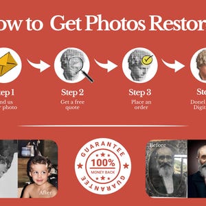 Best Photo Restoration Service! Colorize Image, Improve Quality, Restore Old Picture, Vintage Photo Editing, Fix Blur, Repair Damaged Photo

This photo restoration service is designed to repair family photos and bring them back to life. Whether you need to fix old photo damage, enlarge small photo prints, or perform precise photo repair damage, our picture restoration techniques provide professional results that preserve your precious memories.