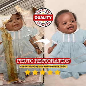 Restore Old Photos Professional Image Restoration Fix Damaged Pictures Enhance Vintage Family Memories Black and White Colorization