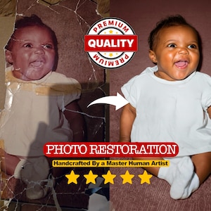 Best Photo Restoration Service! Improve Quality, Colorize Image, Restore Old Picture, Repair Damage, Fix Damage, Fix Blur, Photo Repair