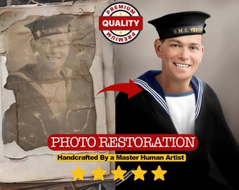 Photo Restoration Service: Colorize, Repair & Improve Quality of Old Pictures, Fix Damage, Fix Blur