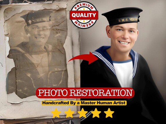 Best Photo Restoration Service! Improve Quality, Colorize Image, Restore Old Picture, Repair Damage, Fix Damage, Fix Blur, Photo Repair