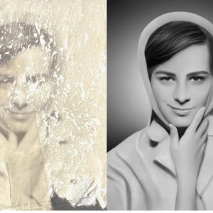 A perfect demonstration of photo repair artistry — an old black-and-white picture beautifully colorized to restore warmth and nostalgia. Ideal for families who want to revive vintage photographs or give a meaningful memory gift.