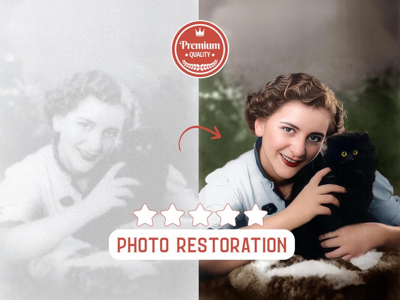 Best Photo Restoration Service! Colorize Image, Improve Quality, Restore Old Picture, Vintage Photo Editing, Fix Blur, Repair Damaged Photo

Torn and faded family photo professionally restored using expert photo restoration service, Photoshop retouching, and memory preservation methods. This image restoration brings damaged pictures back to life and is ideal for those looking to fix old photo and repair family photos with lasting results.