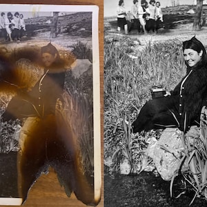 A repaired vintage photograph showcasing realistic detail and color restoration. Faded tones are revived, and the picture’s natural charm is enhanced. Ideal for anyone searching for expert photo retouching or old image repair.