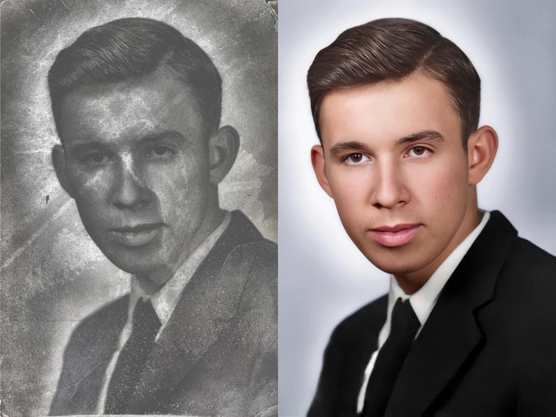 Best Photo Restoration Service! Colorize Image, Improve Quality, Restore Old Picture, Vintage Photo Editing, Fix Blur, Repair Damaged Photo

This photo restoration project uses high-end photo retouching to repair family photos and improve photo repair outcomes. Ideal for anyone looking to fix old photo or enlarge small photo, preserving historical images through memory preservation and expert image restoration services.