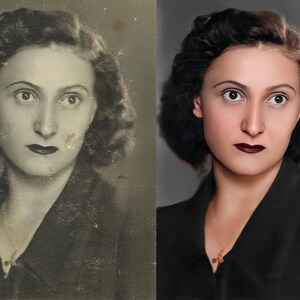 Best Photo Restoration Service! Colorize Image, Improve Quality, Restore Old Picture, Vintage Photo Editing, Fix Blur, Repair Damaged Photo

Professional image restoration applied to a severely damaged black and white family photo. This photo restoration service includes photo repair damage and Photoshop retouching to fix old photo and bring life back to cherished memories. Ideal for memory preservation and vintage photo repair.