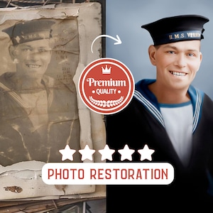 Best Photo Restoration Service! Colorize Image, Improve Quality, Restore Old Picture, Vintage Photo Editing, Fix Blur, Repair Damaged Photo