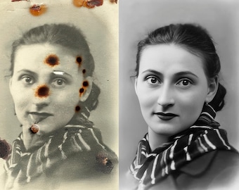 Historische fotoverbetering Antieke afbeeldingen herstellen Archieffoto's verbeteren Behoud van vintage geheugen