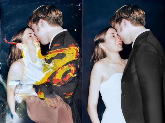 Photo Restoration Service: Fix Torn, Faded, Scratched Pictures (Digital File)