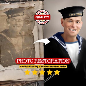 Old Photo Restoration Restore Damaged Pictures Vintage Image Fix Family Memories Enhancement Colorization for Black and White Pictures