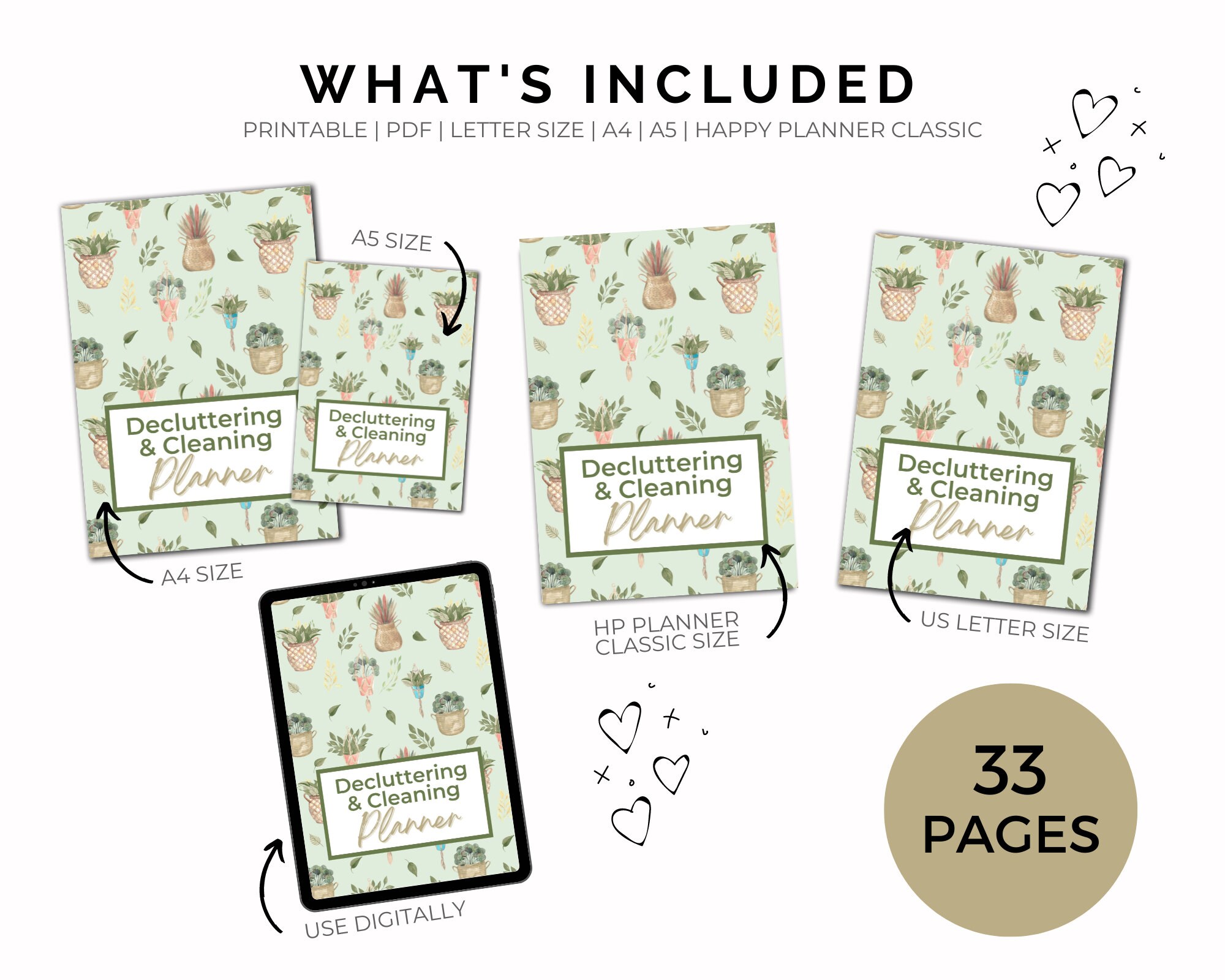 Decluttering Planner Printable Cleaning Journal - Etsy