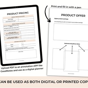 Digital Product Business Planner: Printable Goodnotes Planner (PDF ...