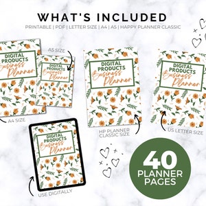 Digital Product Business Planner: Printable Goodnotes Planner (PDF ...