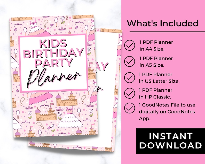 Kids Birthday Party Planner: 30-page Printable Organizer (PDF) - Etsy