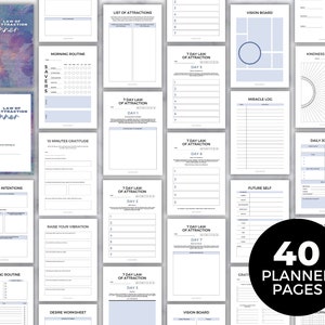 Law of Attraction Planner Printable Law of Attraction Journal Law of ...