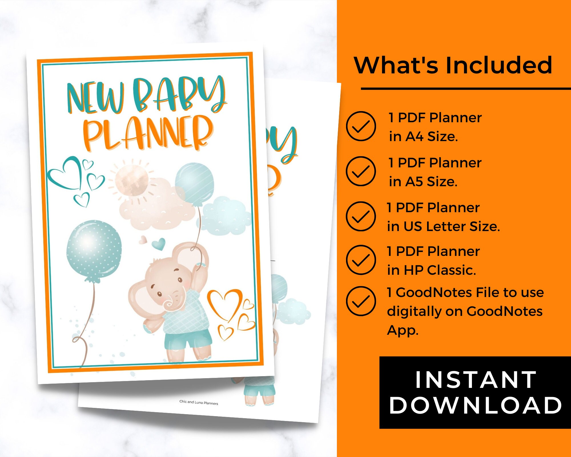 New Baby Planner Printable Newborn Planning Kit Digital - Etsy
