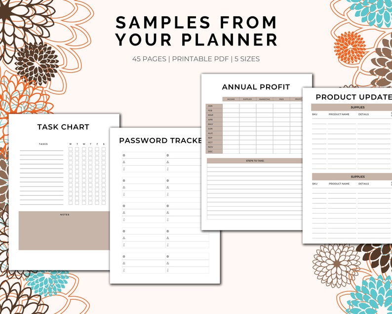 Etsy Business Planner Printable Instant Download Etsy Etsy