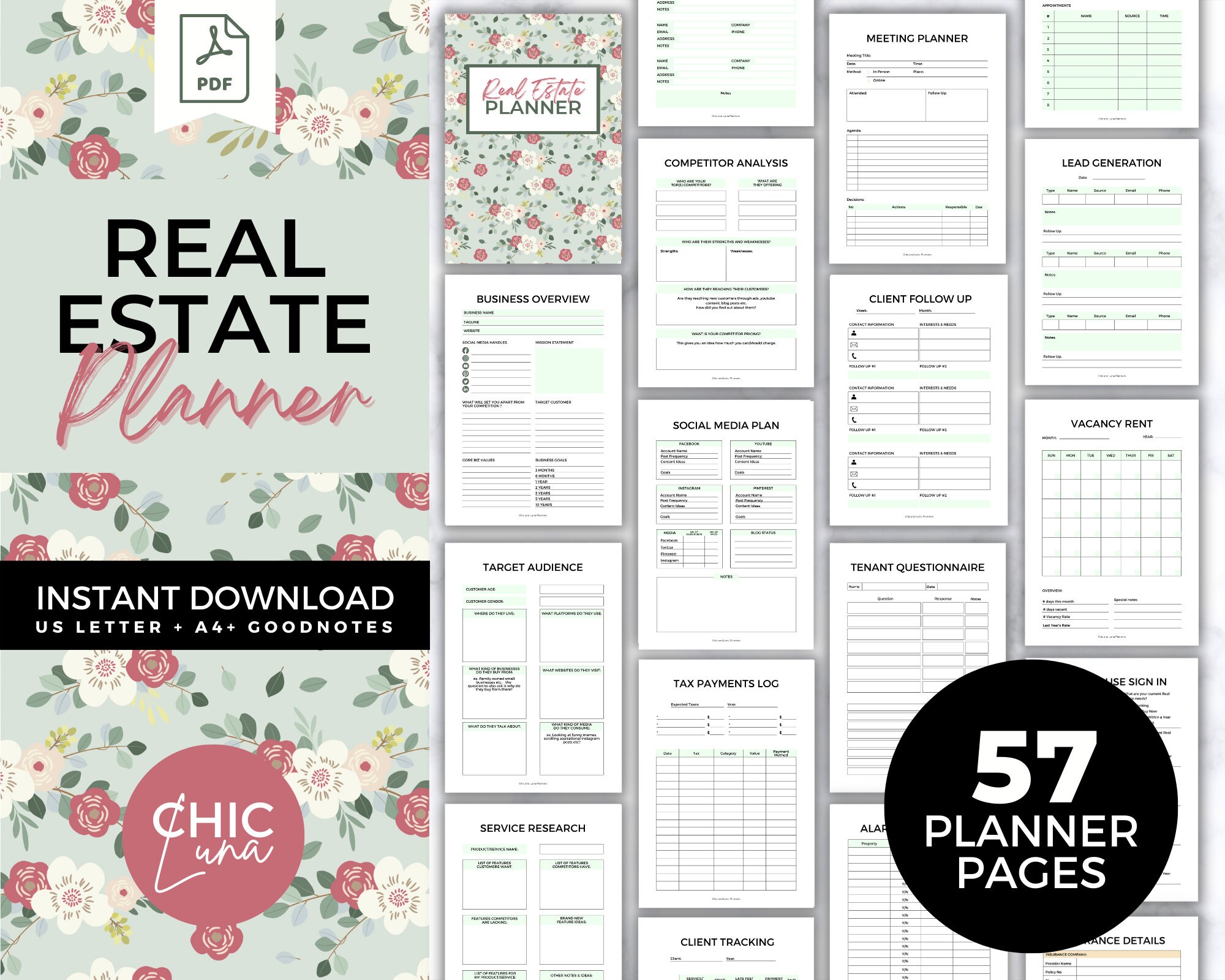 Real Estate Agent Planner Printable Realtor Checklist - Etsy