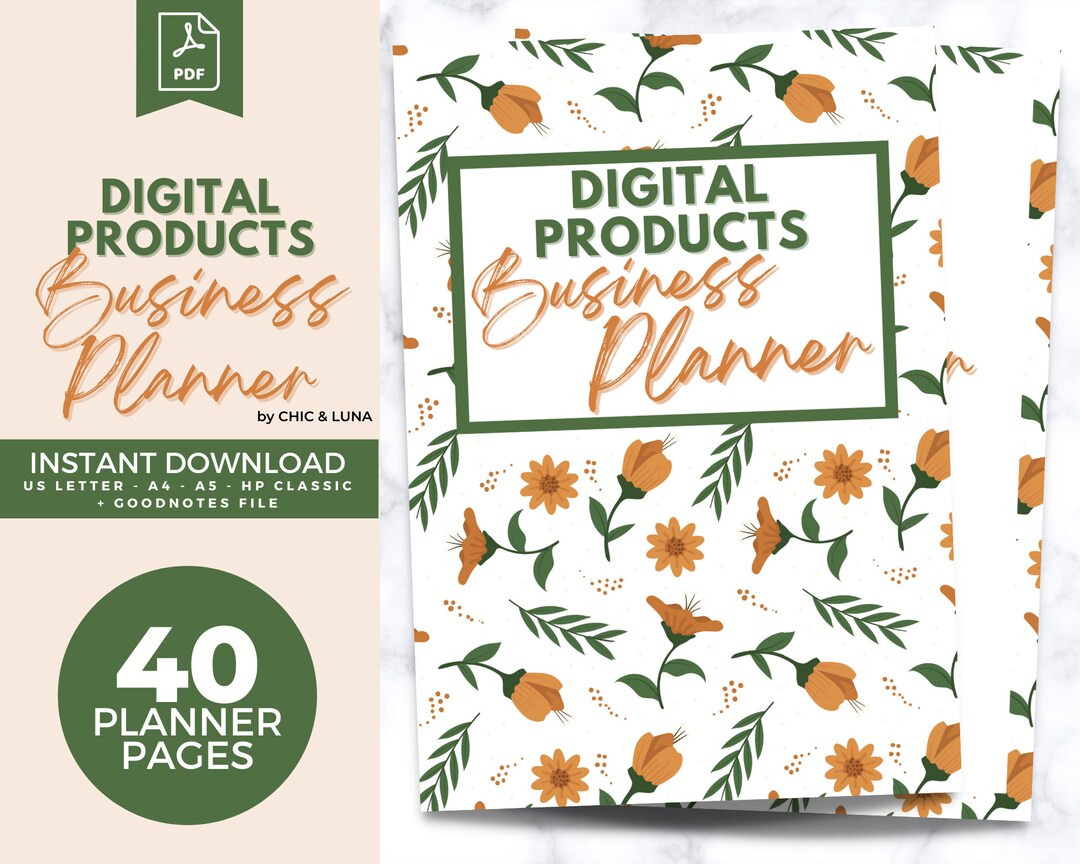 Digital Product Business Planner: Printable Goodnotes Planner (PDF ...