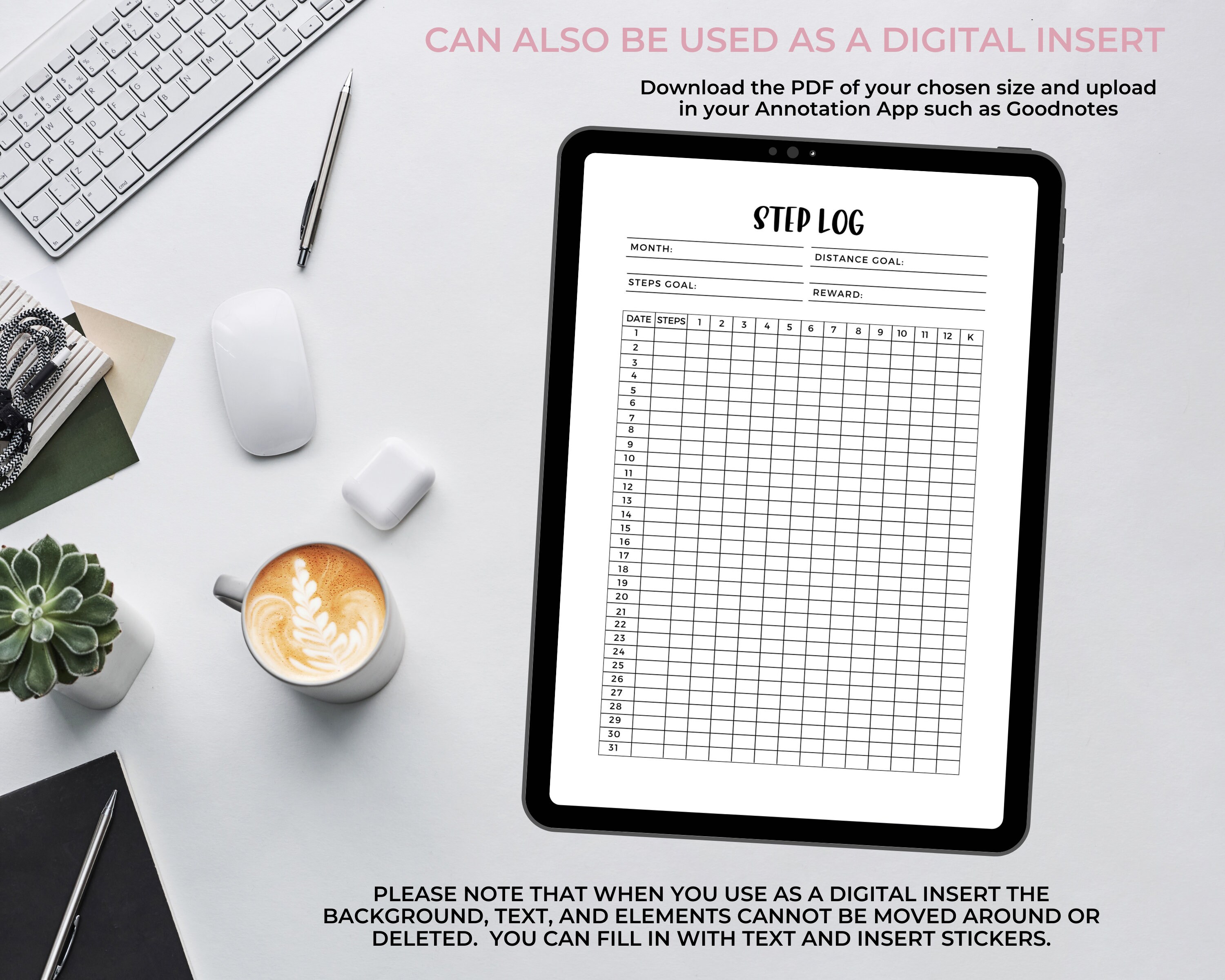 Step & Walking Tracker Printable Download Step Log - Etsy