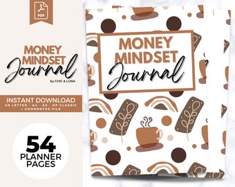 Money Mindset Journal | Printable Money Mindset Planner | Debt Repayment Plan | Yearly Finances | Annual Goals | Money Values | Retirement