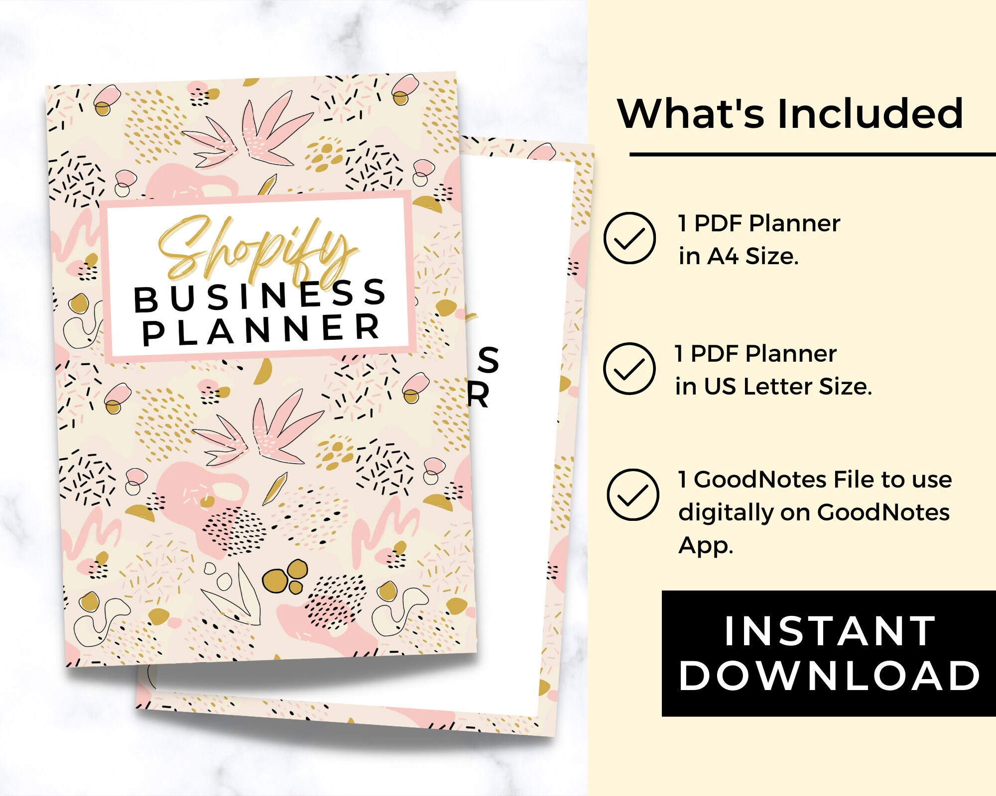 Shopify Store Planner Printable Digital Shopify Planner - Etsy